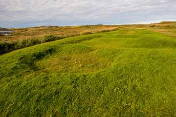 Fototapeta na wymiar L'Anse aux Meadows National Historic Site, Northern Peninsula, Newfoundland, Canada.