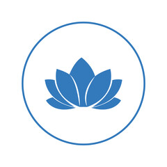 Buddhism holy lotus flower icon | Circle version icon |