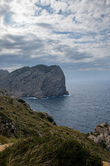 Fototapeta na wymiar The Majorcan coastline near Cape de Formentor.