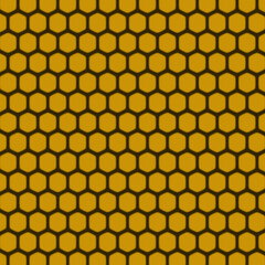 Honeycomb grid texture and geometric hive hexagonal honeycombs 3d-rendering.