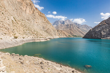 Haft Kul, Sughd Province, Tajikistan. Blue water in Kuli Marghzor, Haft Kul, the Seven Lakes.