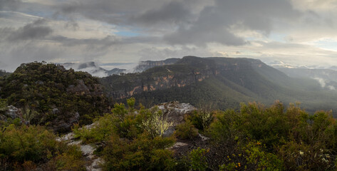 Panorama of Narrow Neck Afternoon