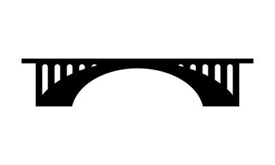 simple bridge logo vector