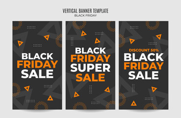 Black Friday sale banner. Social media vector illustration template for website and mobile website development, email and newsletter design, marketing material.