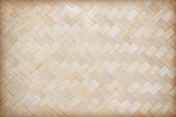 close up woven bamboo pattern; woven bamboo texture surface abstract background.