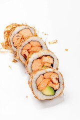 sushi  on the white background