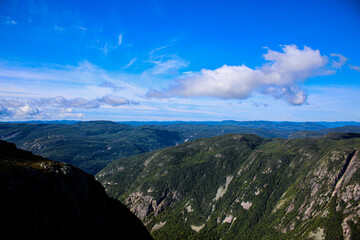 Naklejka premium Randonné à La Malbaie