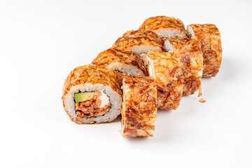 sushi  on the white background