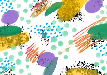 Abstract color paint background with spots for fabrics and kids accessories and wrapping and linens and clothes print