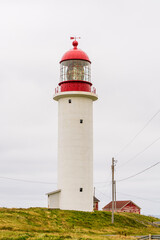 Cape Race Lighthouse and Myrick Wireless Centre, Cape Race, Newfoundland, Canada.