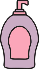 hand drawn skincare illustration