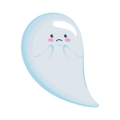 cute ghost crying halloween