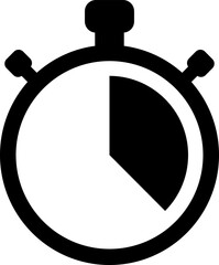 Stopwatch icon vector illustration flat style.