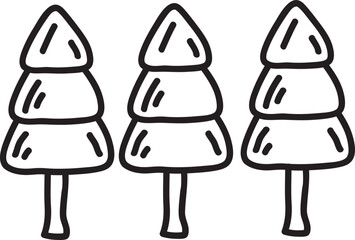 hand drawn camp material illustration