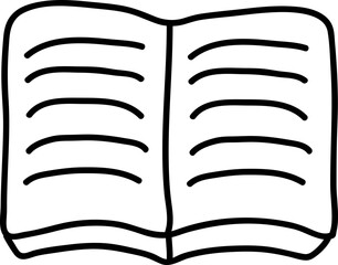 hand drawn school material illustration