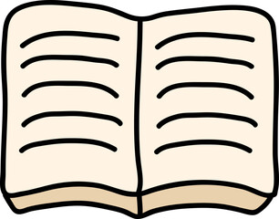 hand drawn school material illustration