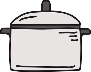 hand drawn kitchen material illustration