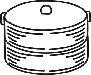 hand drawn kitchen material illustration