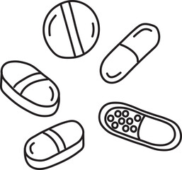 hand drawn pandemic illustration