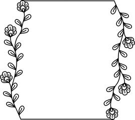 organic frame illustration