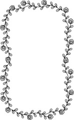 organic frame illustration