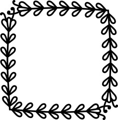 organic frame illustration