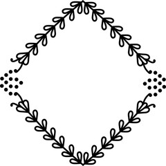 organic frame illustration