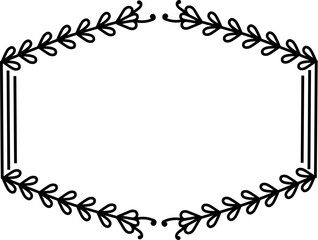 organic frame illustration