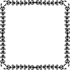 organic frame illustration