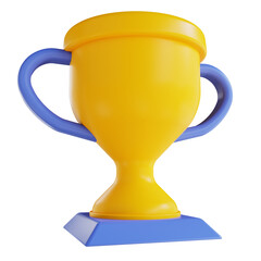 3D illustration Trophy