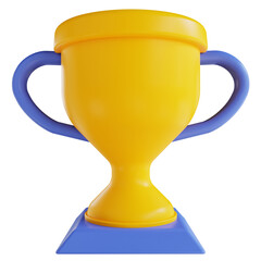 3D illustration Trophy