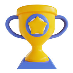 3D illustration Trophy