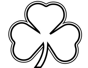 St Patricks Leaf Clover element