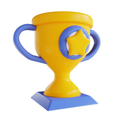 3D illustration Trophy