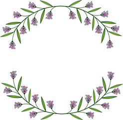 Fototapeta premium organic border frame illustration