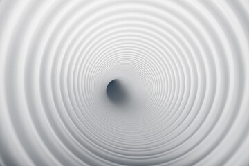 Fototapeta na wymiar inside of corrugated pipe tube