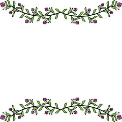 Fototapeta premium organic border frame illustration