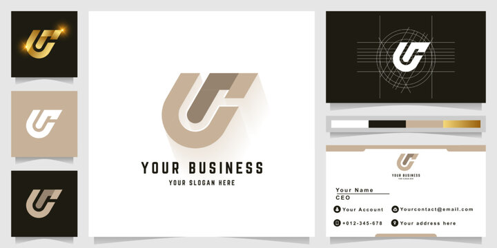 Letter Ur or Lr monogram logo