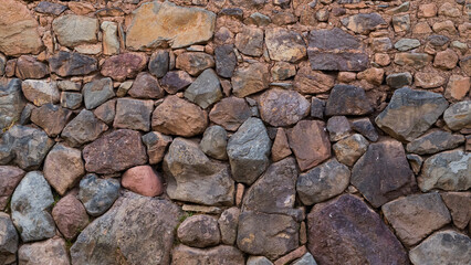 stone wall background in pisac, Cusco, Peru