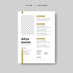 modern Curriculum Vitae design template vector