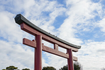 鶴岡八幡宮・三の鳥居（日本、神奈川県鎌倉市）
