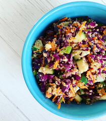 Veggie quinoa salad dinner
