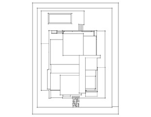 Modern architecture vector 3d illustration