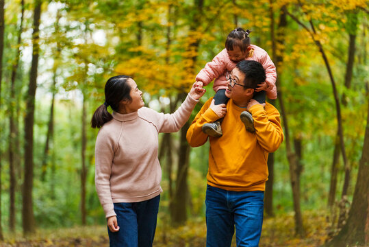 Lovely Baby With Family In The Park