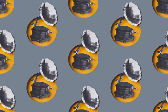 Gramophone Infinite pattern 