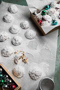 Cranberry Snowball Cookies