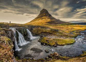 Kirkjufellsfoss falls in Iceland