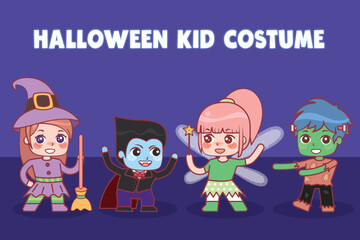 flat halloween kid costume