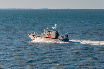 Pilot Boat Heading to Cape May, New Jersey USA, Delaware
