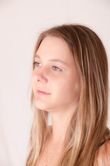 Naklejka premium studio portrait of a girl